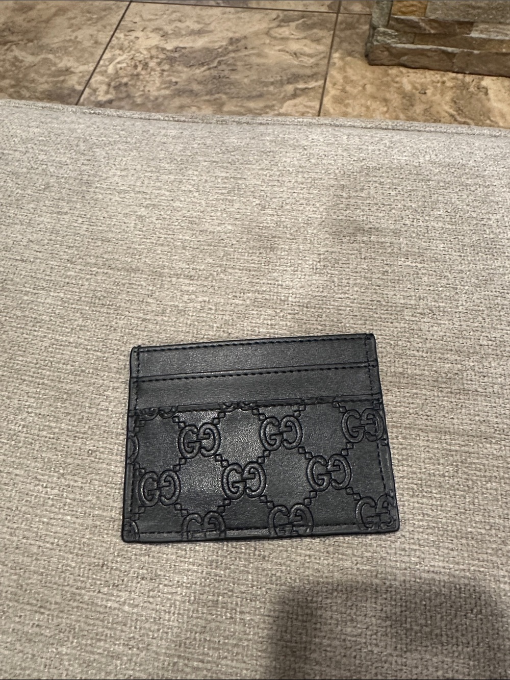 Black Leather Card Case